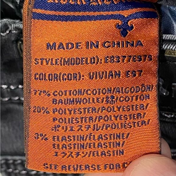 Rock Revival Vivian Easy Skinny Jeans 26x28 Black Stretch Low Rise - Picture 7 of 9